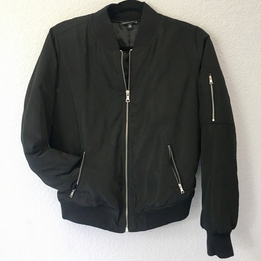 Black Bomber Jacket from PacSun!